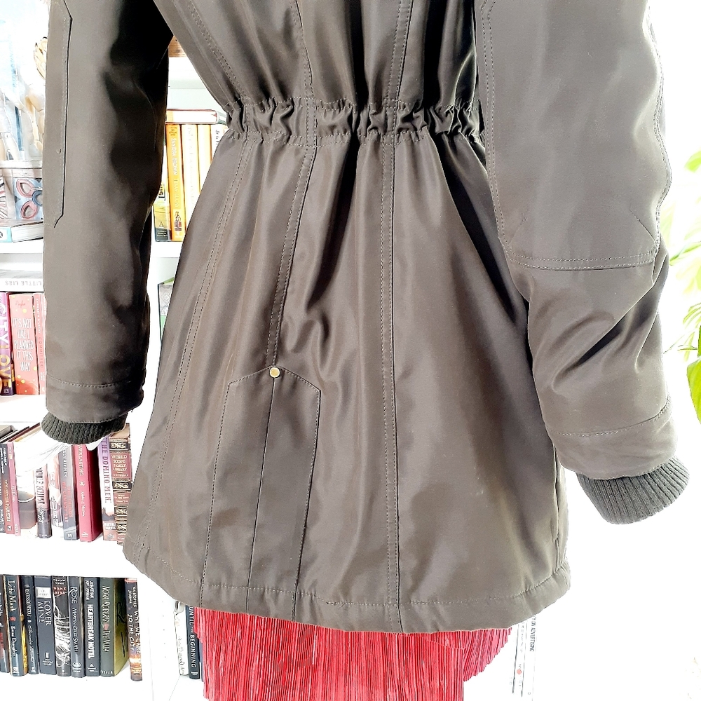 1 Madison Women's Faux Fur Hooded Parka Jacket - Picture 11 of 14
